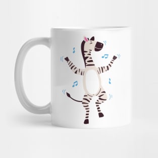 Cute Dancing Zebra Mug